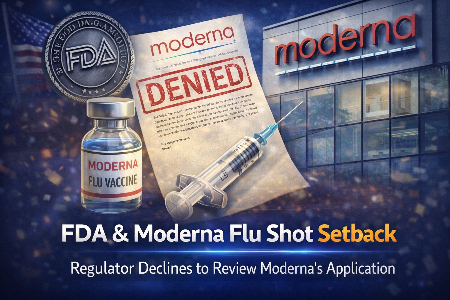 FDA & Moderna Flu Shot Setback: Vaccine Application Review Declined