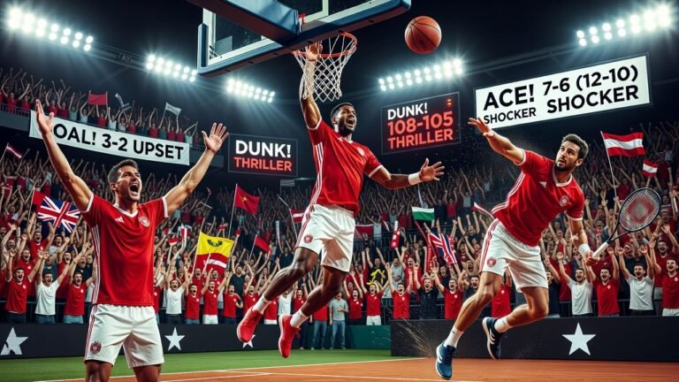 Latest Match Results: Who Triumphed and Who Fell Short This Week Latest Sports Match Results