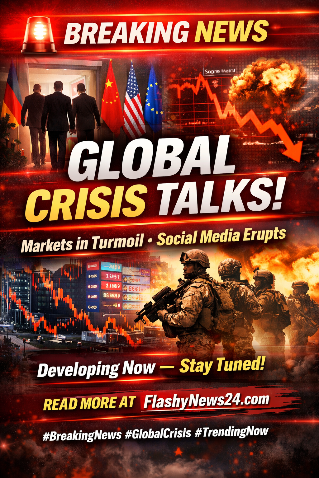 GLOBAL CRISIS TALKS: World Leaders Rush Into Emergency Meetings as Markets Slide