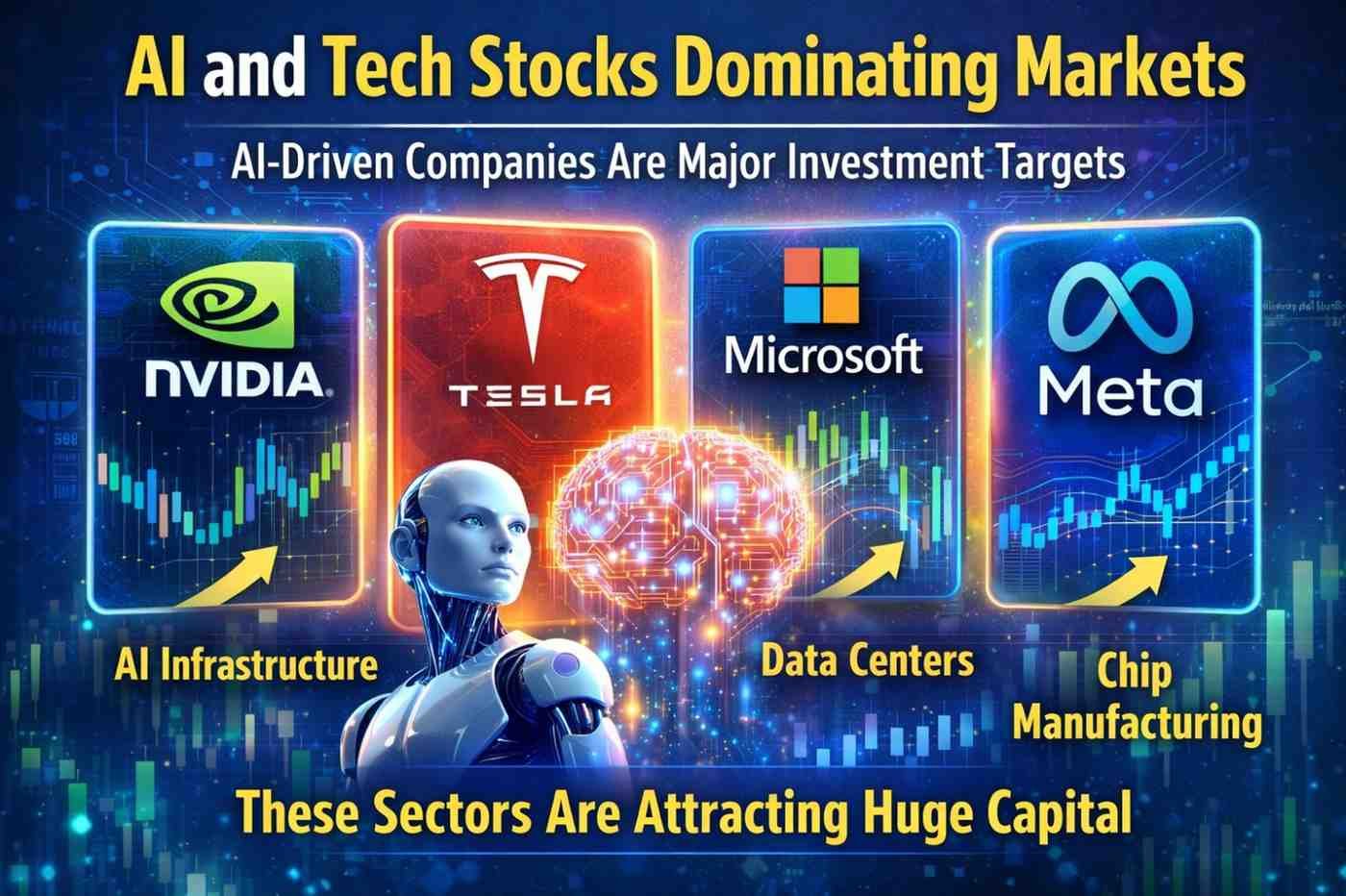 AI Stocks 2026: Nvidia, Tesla, Microsoft, and Meta Still Rule Markets