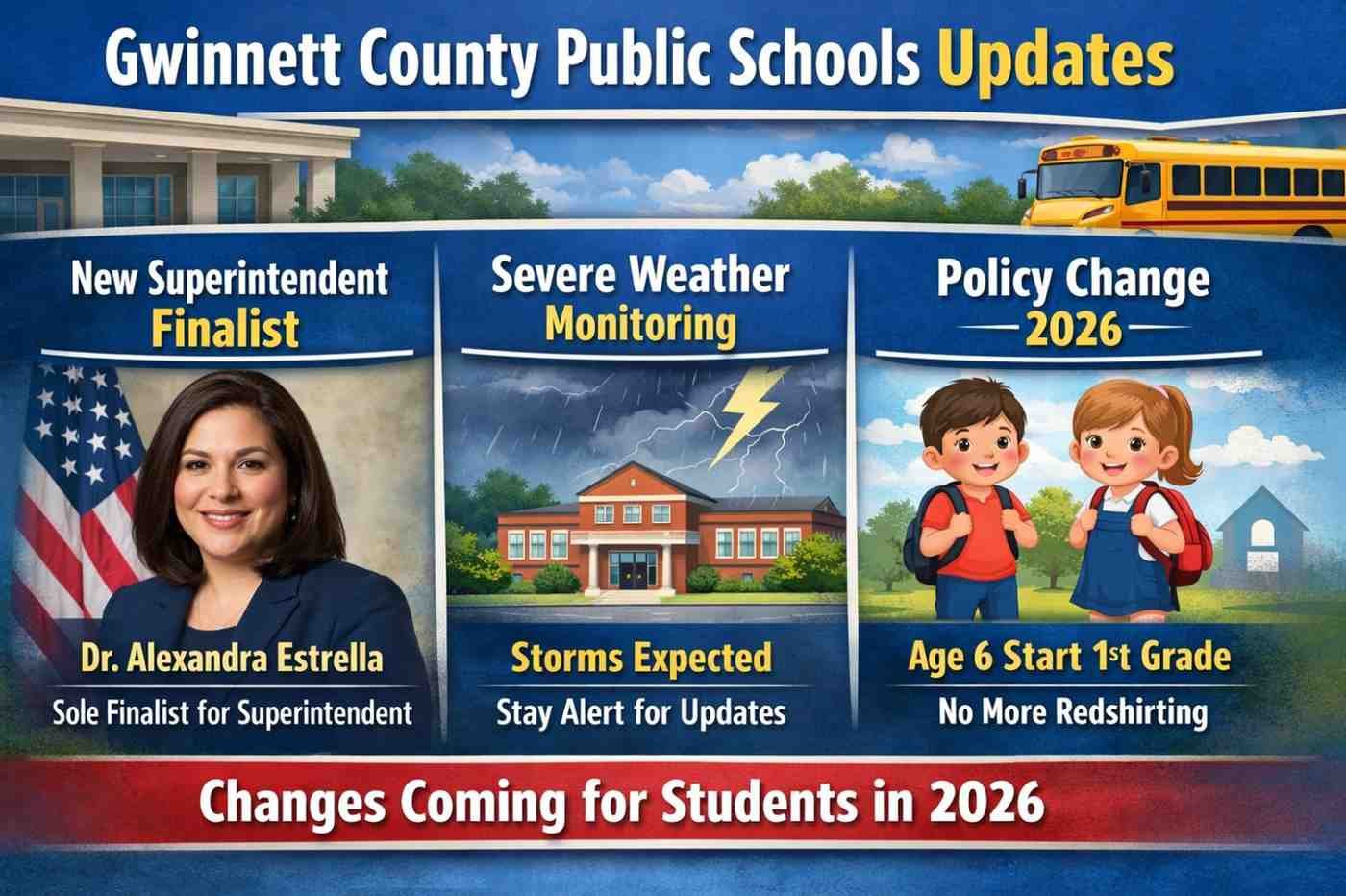 Gwinnett County Schools: New Superintendent, Weather Alert, and Grade Policy Change